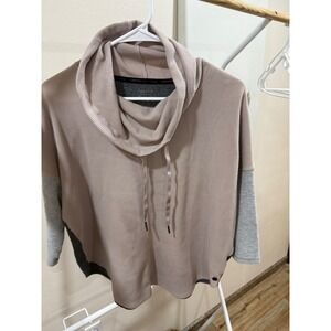 Calvin‎ Klein Performance Women's Cowl Neck Waffle Knit Pullover Top Small